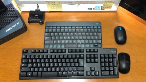 使用していたキーボード・マススとHX90ベアボーンキットに付いていたキーボード・マウス
